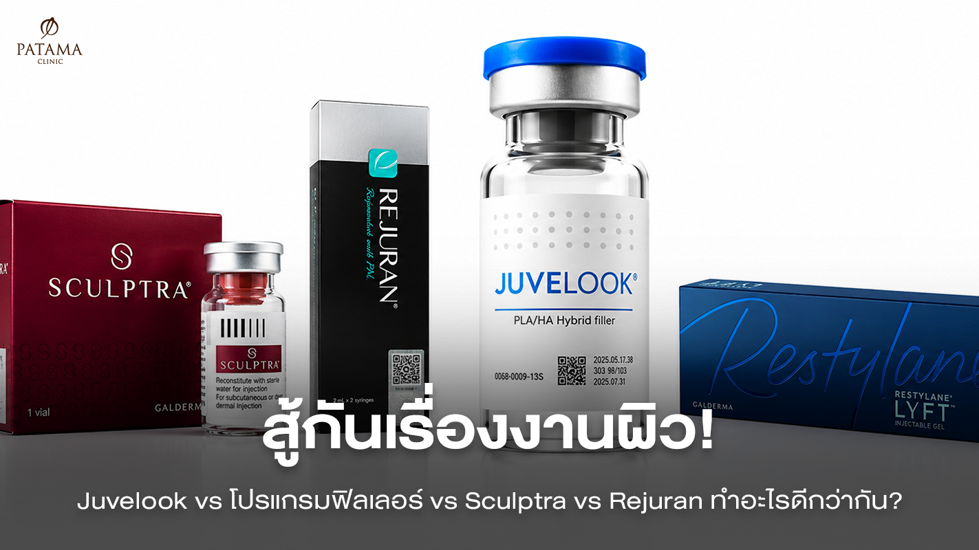Juvelook vs ฟิลเลอร์ vs Sculptra vs Rejuran ต่างกันอย่างไร